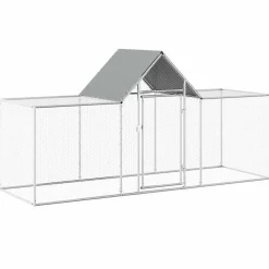 Kippenren 3x1x1,5 m gegalvaniseerd staal>vidaXL Discount