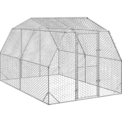Kippenren 2,5x4x2,25 m gegalvaniseerd staal>vidaXL Online
