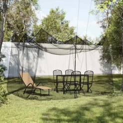 Buitensport*vidaXL Klamboe voor buiten 220 gaas 300x300x250 cm Zwart