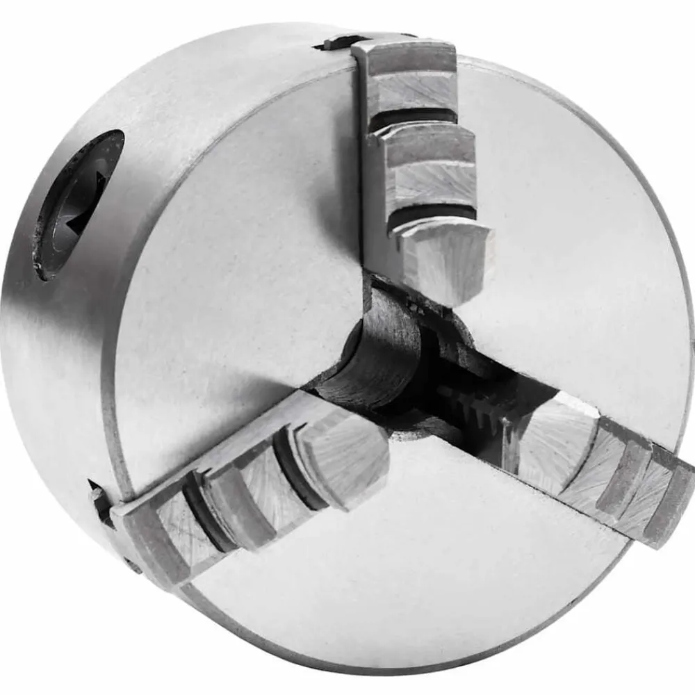 Klauwplaat met 3 bekken zelfcentrerend 80 mm staal>vidaXL Clearance