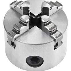 Klauwplaat met 4 bekken zelfcentrerend 80 mm staal><noscript><img width=