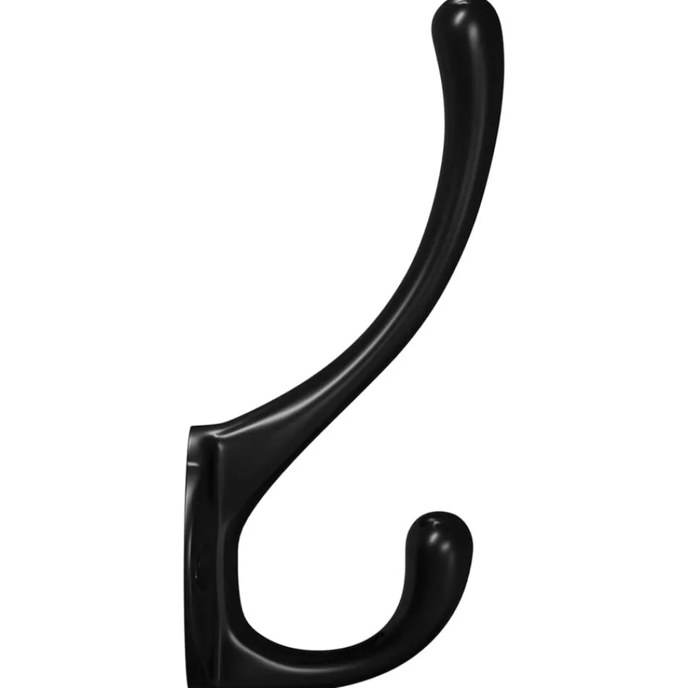 Kledinghaak 12 pcs Zwart 102 x 29 x 47mm Zinklegering>vidaXL Hot
