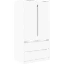 Kledingkast met lade 79,5 x 49 x 156 cm Geconstrueerd hout>vidaXL Clearance