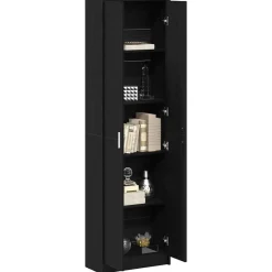 Kledingkast met plank 55 x 25 x 189 cm Bewerkt hout><noscript><img width=