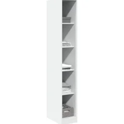Kasten & Opbergmeubelen*vidaXL Kledingkast 30x50x200 cm bewerkt hout Wit