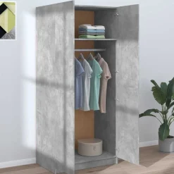 Kledingkast 80x52x180 cm bewerkt hout><noscript><img width=