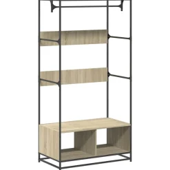 Huishoudelijke Benodigdheden*vidaXL Kledingkast 90x50x180 cm bewerkt hout kleurig Sonoma eiken