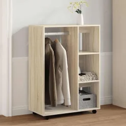 Kledingkast 80x40x110 cm bewerkt hout kleurig>vidaXL Discount