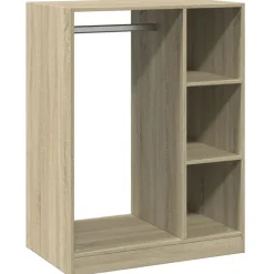 Huishoudelijke Benodigdheden*vidaXL Kledingkast 77x48x102 cm bewerkt hout kleurig Sonoma eiken