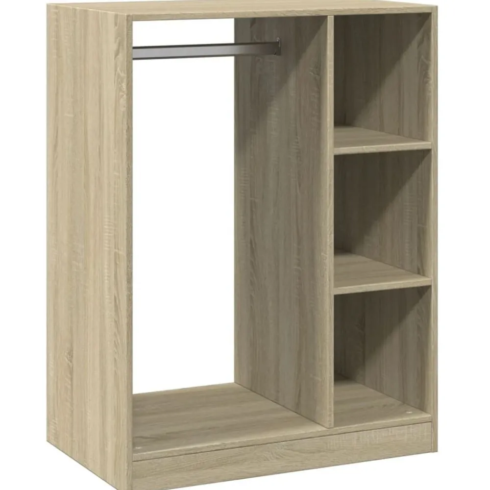 Huishoudelijke Benodigdheden*vidaXL Kledingkast 77x48x102 cm bewerkt hout kleurig Sonoma eiken