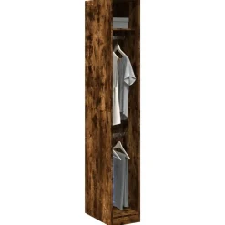Kasten & Opbergmeubelen*vidaXL Kledingkast 30x50x200 cm bewerkt hout kleurig Gerookt eiken