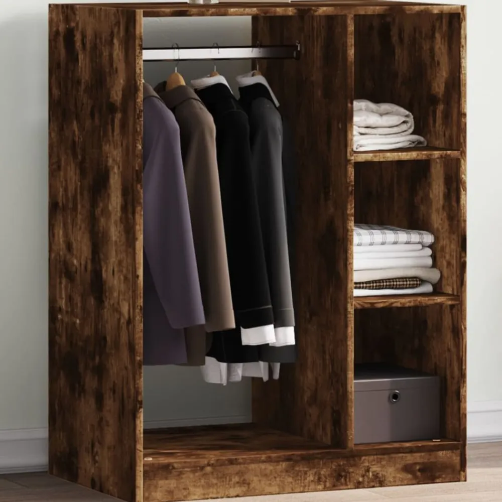 Huishoudelijke Benodigdheden*vidaXL Kledingkast 77x48x102 cm bewerkt hout kleurig Gerookt eiken
