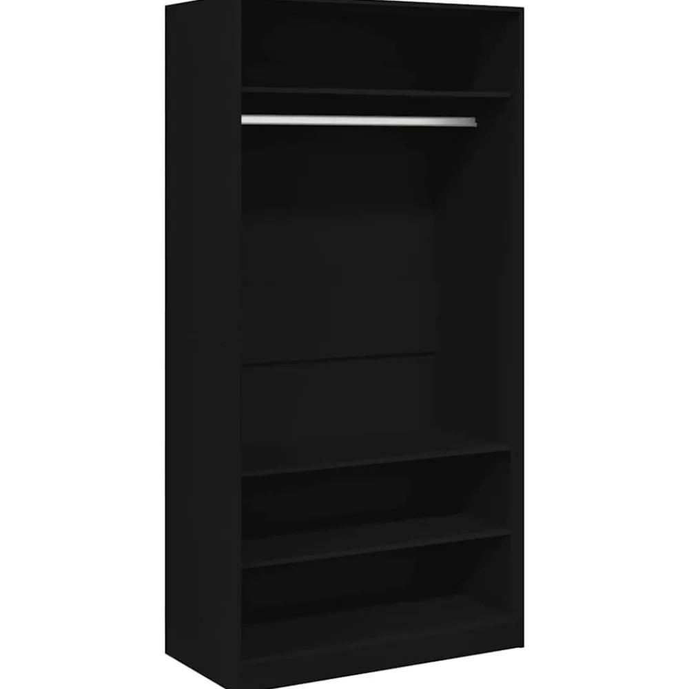 Kledingkast 100x50x200 cm bewerkt hout>vidaXL Clearance
