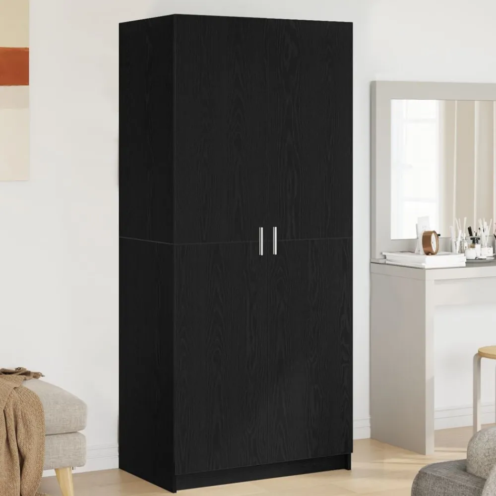 Kledingkast 80 x 50,5 x 180 cm Bewerkt hout>vidaXL Outlet