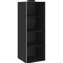 Huishoudelijke Benodigdheden*vidaXL Kledingorganisers hangend 2 st met 4 schappen stof Zwart