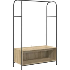Kledingrek Bruin Eiken 100 x 44 x 160 cm Bewerkt hout>vidaXL Hot
