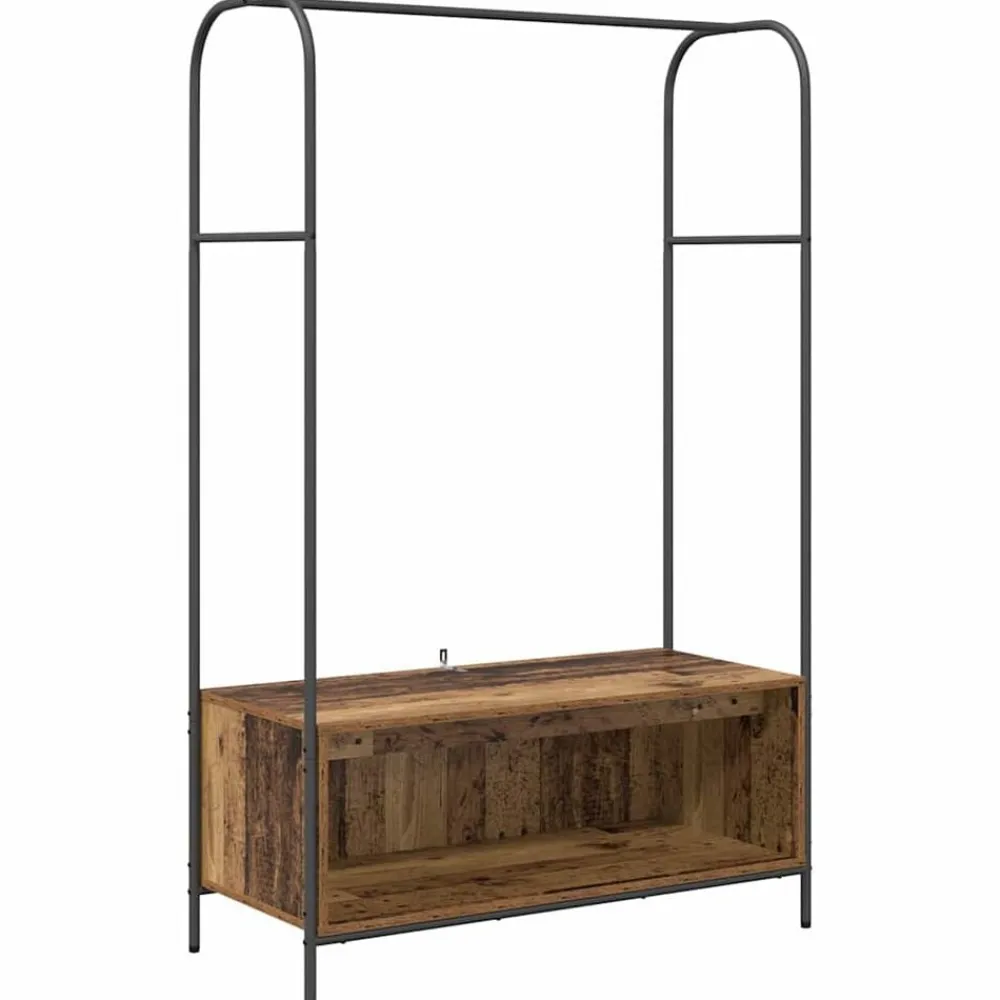 Kledingrek Bruin Eiken 100 x 44 x 160 cm Bewerkt hout>vidaXL New