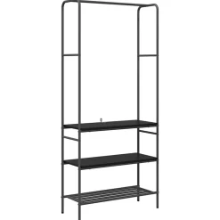 Kledingrek met plank 77 x 30 x 171 cm Bewerkt hout>vidaXL Hot