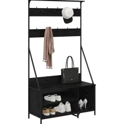 Kledingrek met plank 100 x 41 x 184 cm Bewerkt hout><noscript><img width=