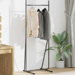 Huishoudelijke Benodigdheden*vidaXL Kledingrek Zwart 62 x 48 x 158 cm Staal