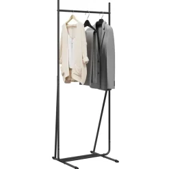 Huishoudelijke Benodigdheden*vidaXL Kledingrek Zwart 62 x 48 x 158 cm Staal