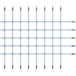 Buitensport*vidaXL Klimnet 200x150 cm blauw