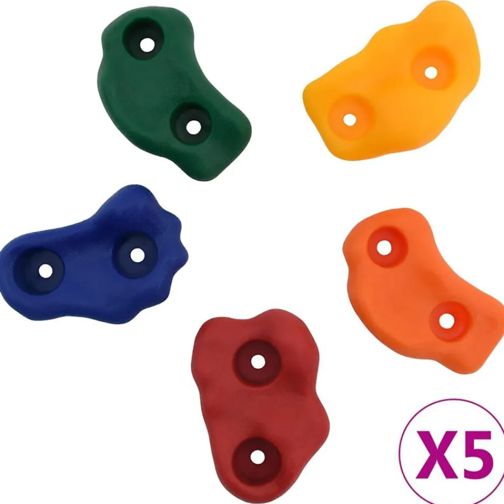 Buitensport*vidaXL Klimstenen 25 st met touw meerkleurig