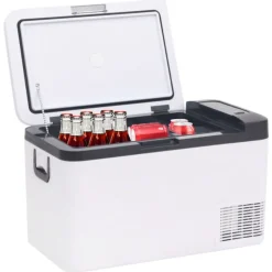 Keuken & Eetkamer*vidaXL Koelbox met handvat 18 L PP & PE zwart en wit