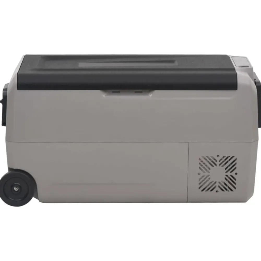 Koelbox met wielen en handvat 36 L polypropeen zwart en grijs>vidaXL Outlet