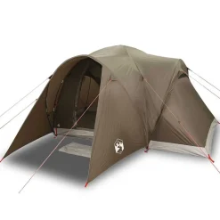 Buitensport*vidaXL Koepeltent 6-persoons waterdicht Bruin