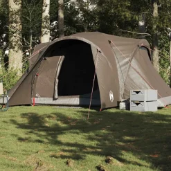 Buitensport*vidaXL Koepeltent 6-persoons waterdicht Bruin