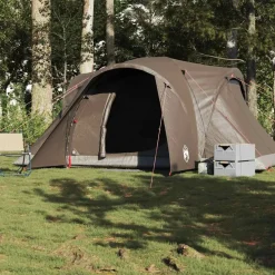 Buitensport*vidaXL Koepeltent 6-persoons waterdicht Bruin