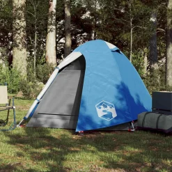 Buitensport*vidaXL Koepeltent 2-persoons waterdicht Blauw