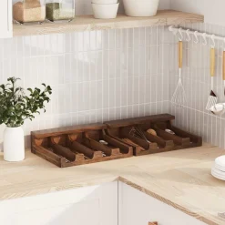 Keuken & Eetkamer*vidaXL Koffer Bruin 36 x 30 x 10 cm Massief Mahoniehout