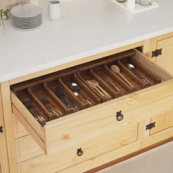 Keuken & Eetkamer*vidaXL Koffer Bruin 36 x 30 x 10 cm Massief Mahoniehout