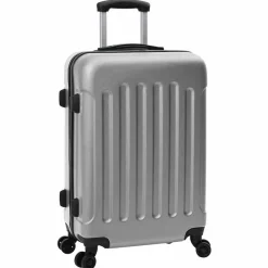 Bagage & Tassen*vidaXL Koffer met slot 3 pcs 50 x 31 x 78 cm ABS Kunststof Zilver