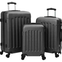 Koffer met slot 3 pcs 50 x 31 x 78 cm ABS Kunststof>vidaXL