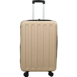 Bagage & Tassen*vidaXL Koffer met slot 34 x 23 x 55.5 cm ABS Kunststof champagne