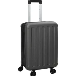 Bagage & Tassen*vidaXL Koffer met slot 34 x 23 x 55.5 cm ABS Kunststof Donkergrijs