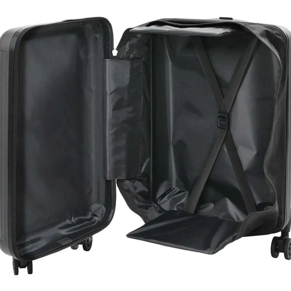 Bagage & Tassen*vidaXL Koffer met slot 34 x 23 x 55.5 cm ABS Kunststof Donkergrijs