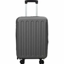 Bagage & Tassen*vidaXL Koffer met slot 34 x 23 x 55.5 cm ABS Kunststof Donkergrijs