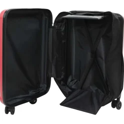 Bagage & Tassen*vidaXL Koffer met slot 34 x 23 x 55.5 cm ABS Kunststof Rood