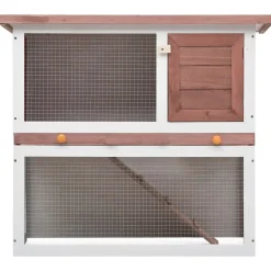 Konijnenhok voor buiten met 1 deur hout><noscript><img width=
