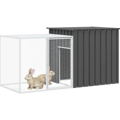 Konijnenhok 200x91x100 cm gegalvaniseerd staal kleurig><noscript><img width=