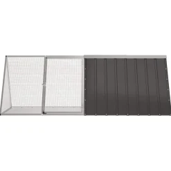 Konijnenhok 201,5x80,5x71 cm gegalvaniseerd staal><noscript><img width=