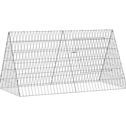 Huisdierbenodigdheden*vidaXL Konijnenkooi Zilver 650 x 55 x 55 cm Gegalvaniseerd staal