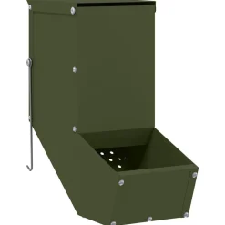 Konijnenvoer Olijf Groen 12,5 x 26 x 28,5 cm Koudgewalst Staal>vidaXL New