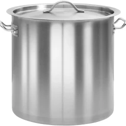 Keuken & Eetkamer*vidaXL Kookpan 26 L 32x32 cm roestvrij staal