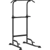 Fitness*vidaXL Kracht Toren Dip Station Zwart 102 x 95 x 210 cm