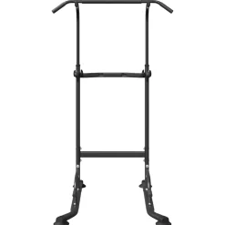 Fitness*vidaXL Kracht Toren Dip Station Zwart 102 x 95 x 210 cm